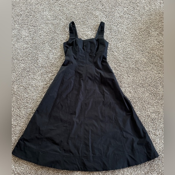 Banana Republic Women’s Black Square Neck Midi Dress - Sz 8 Tall - Picture 7 of 7